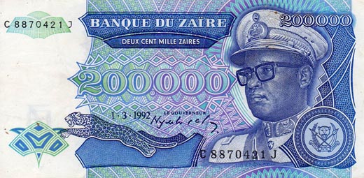 200000 Zaires