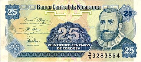 Veinticinco centavos de Cordoba