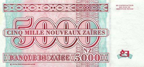 5000 Nouveaux Zaires